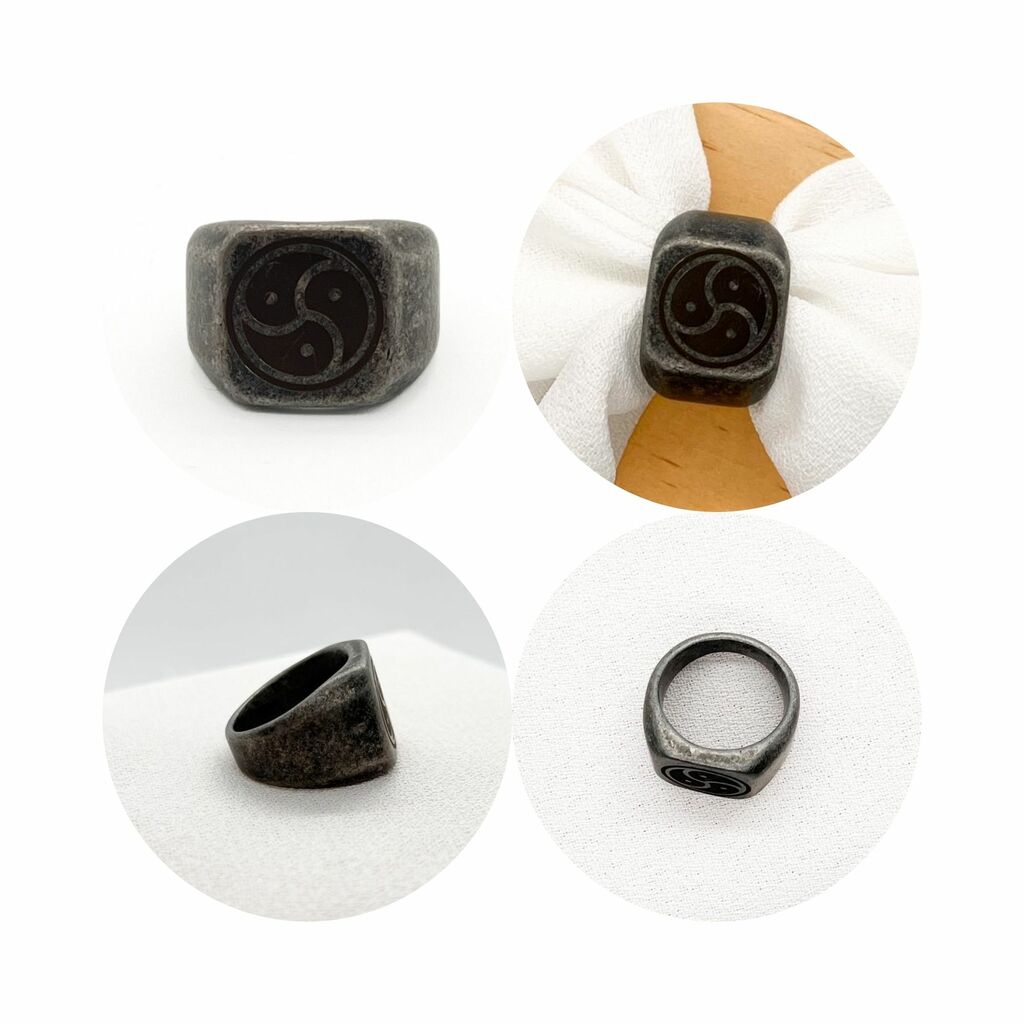 retro black ring kinky gifts for husband dominatrix