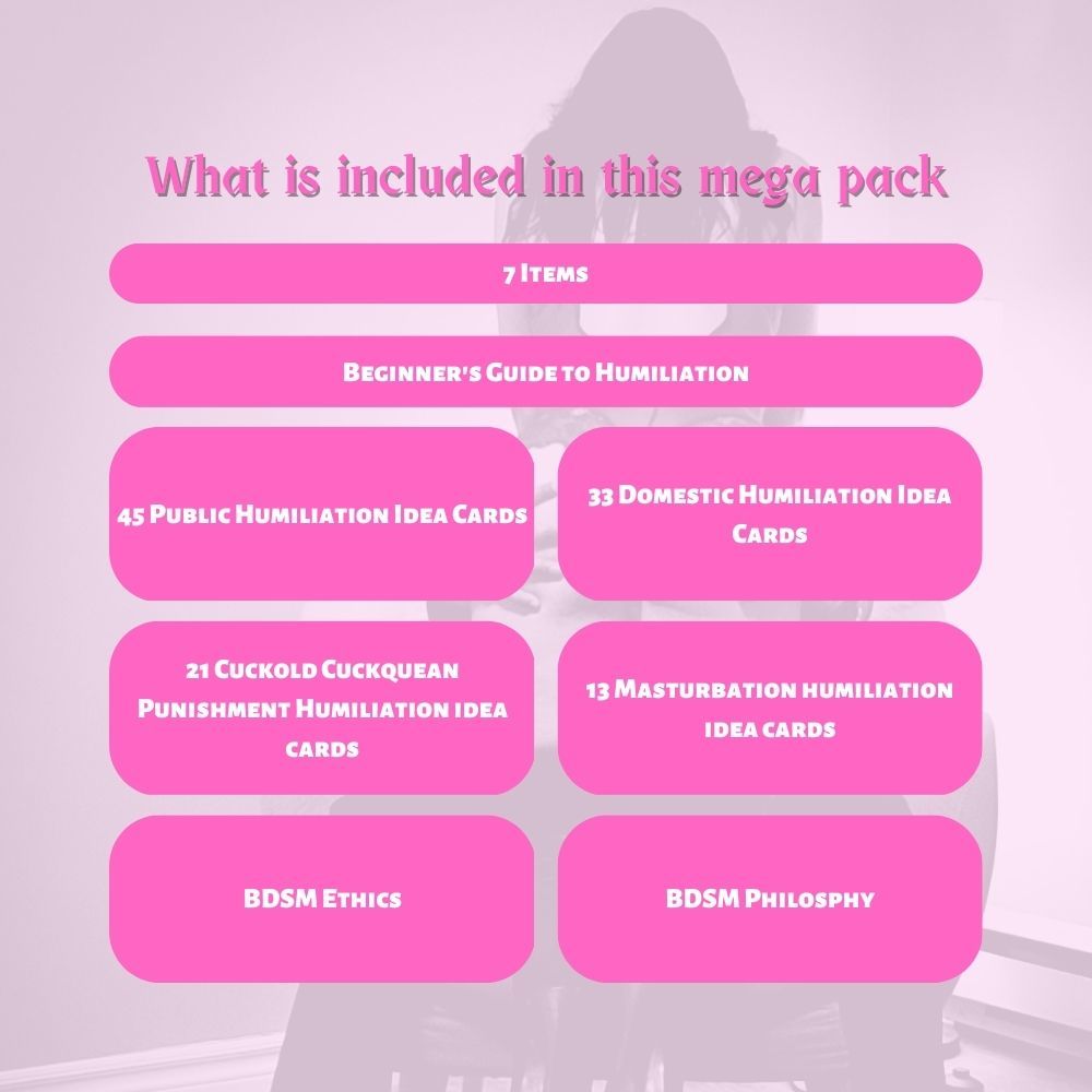 Domestic Humiliation ideas BDSM e-Book for Kinky Lifestyle