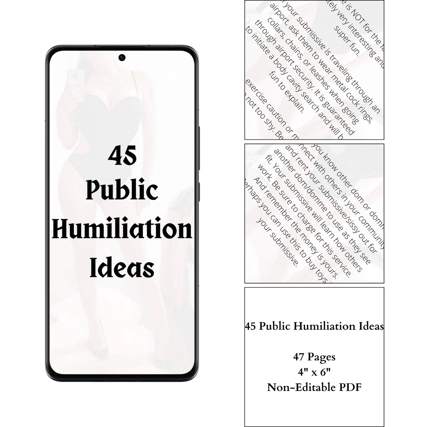 kinky bdsm humiliation idea cards