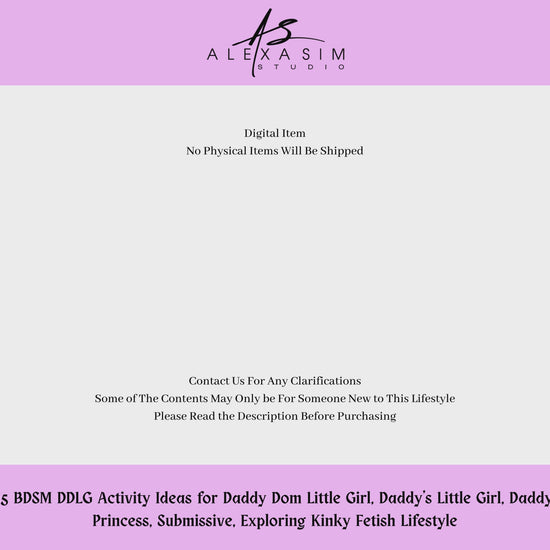 BDSM DDLG Activity Ideas