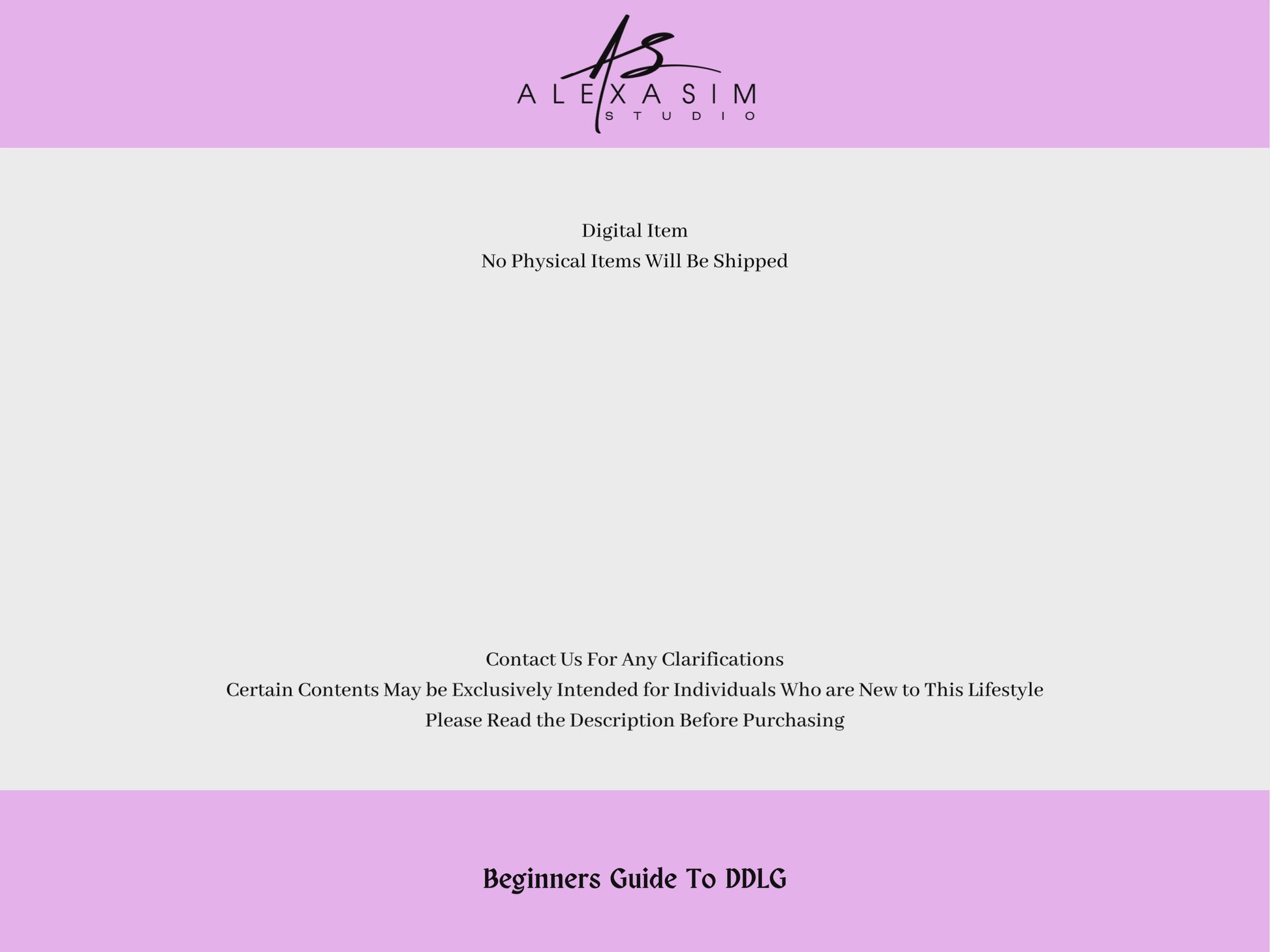 Beginner's Guide to DDLG