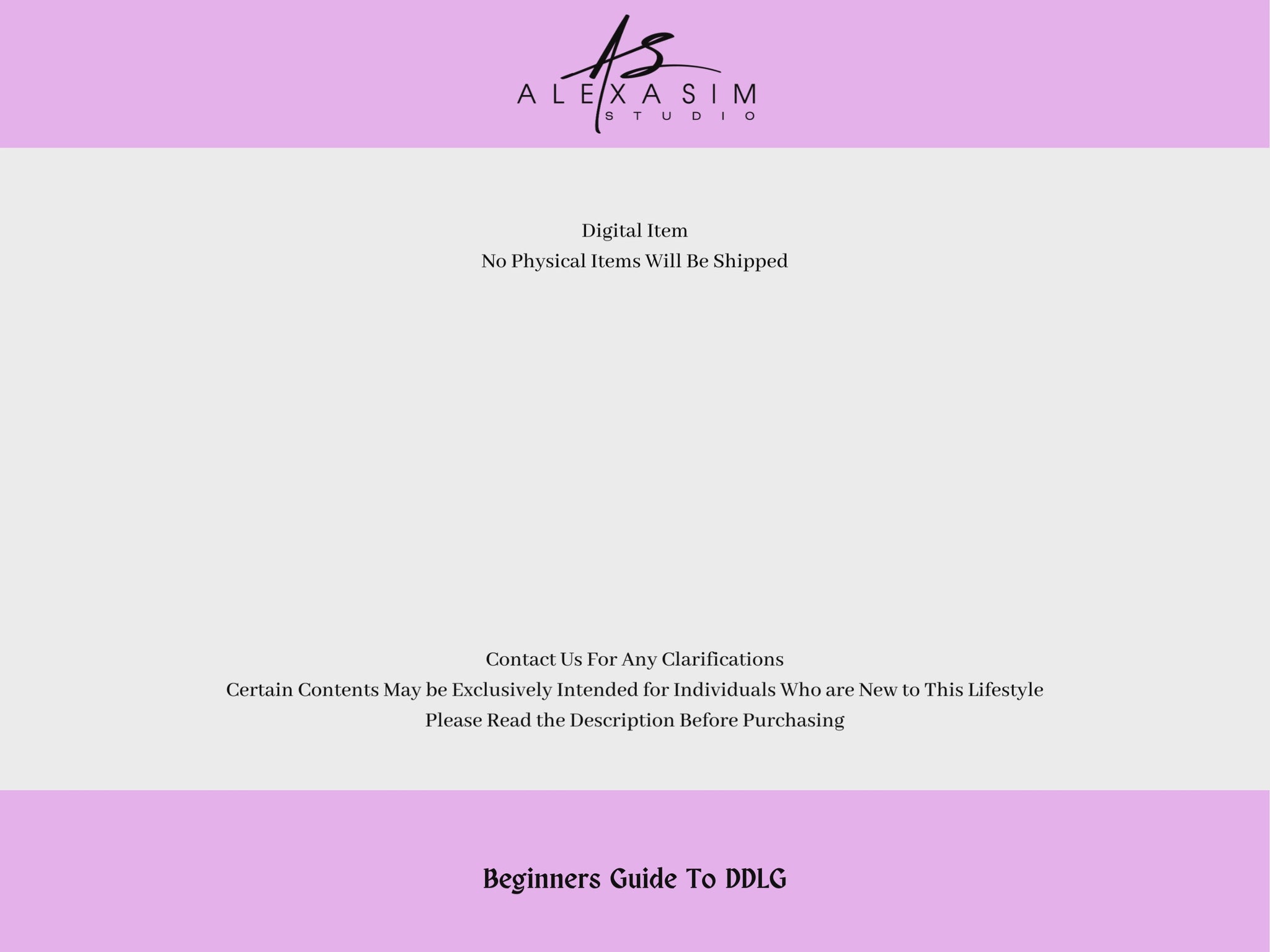 Beginner's Guide to DDLG
