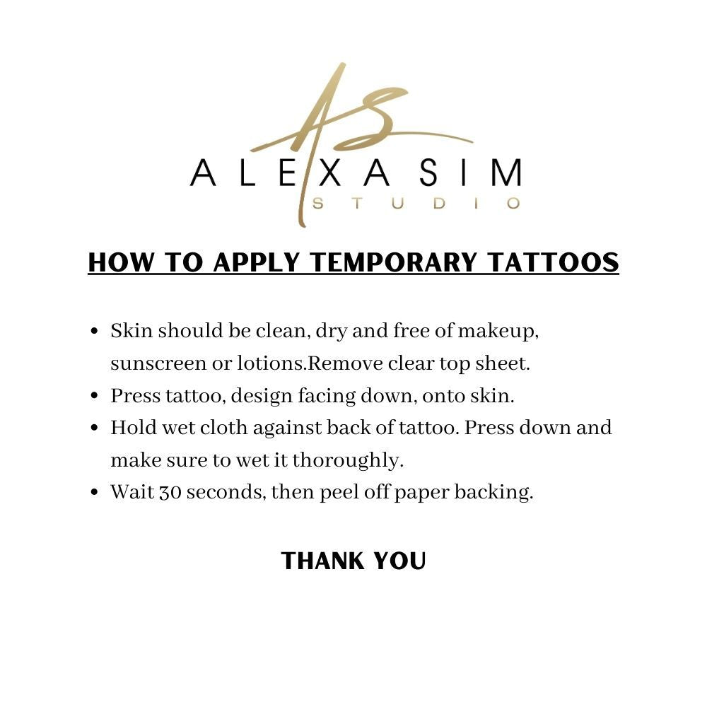 How To apply Tie Me Up temporary tattoos