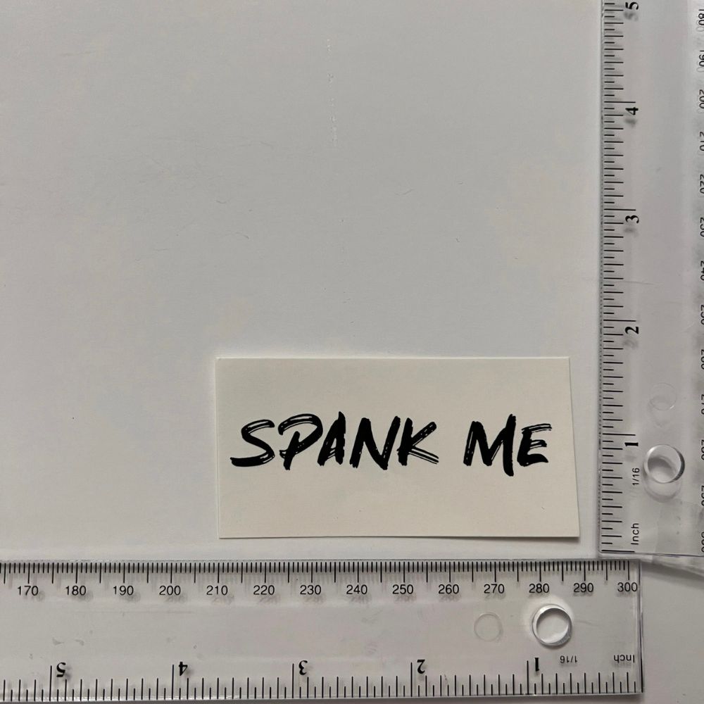 Spank Me - Fake Tattoo