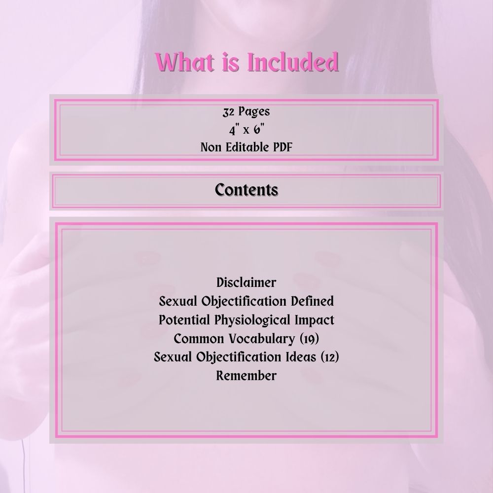 contents of objectification guide